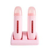 Double Handheld Depilatory Roll on Wax Heater Roller - GreenLife-Wax Warmer